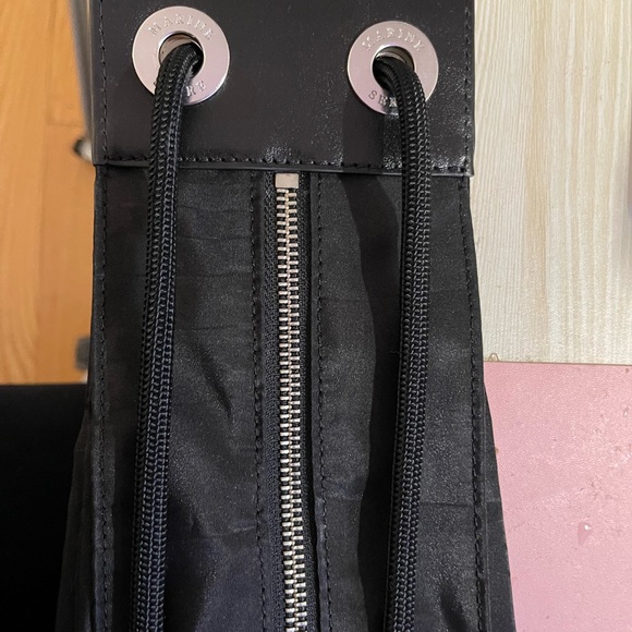 Marine Serre 3 way Leather/Nylon tote - Picture 8 of 9